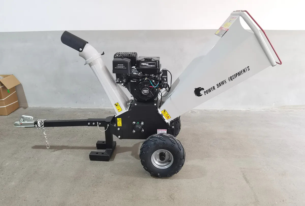 PowerHawk 15HK Ø120mm 12v EL-Start Fliskutter / Flishugger