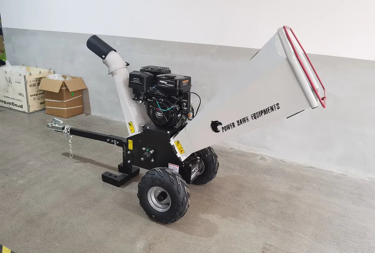 PowerHawk 15HK Ø120mm 12v EL-Start Fliskutter / Flishugger