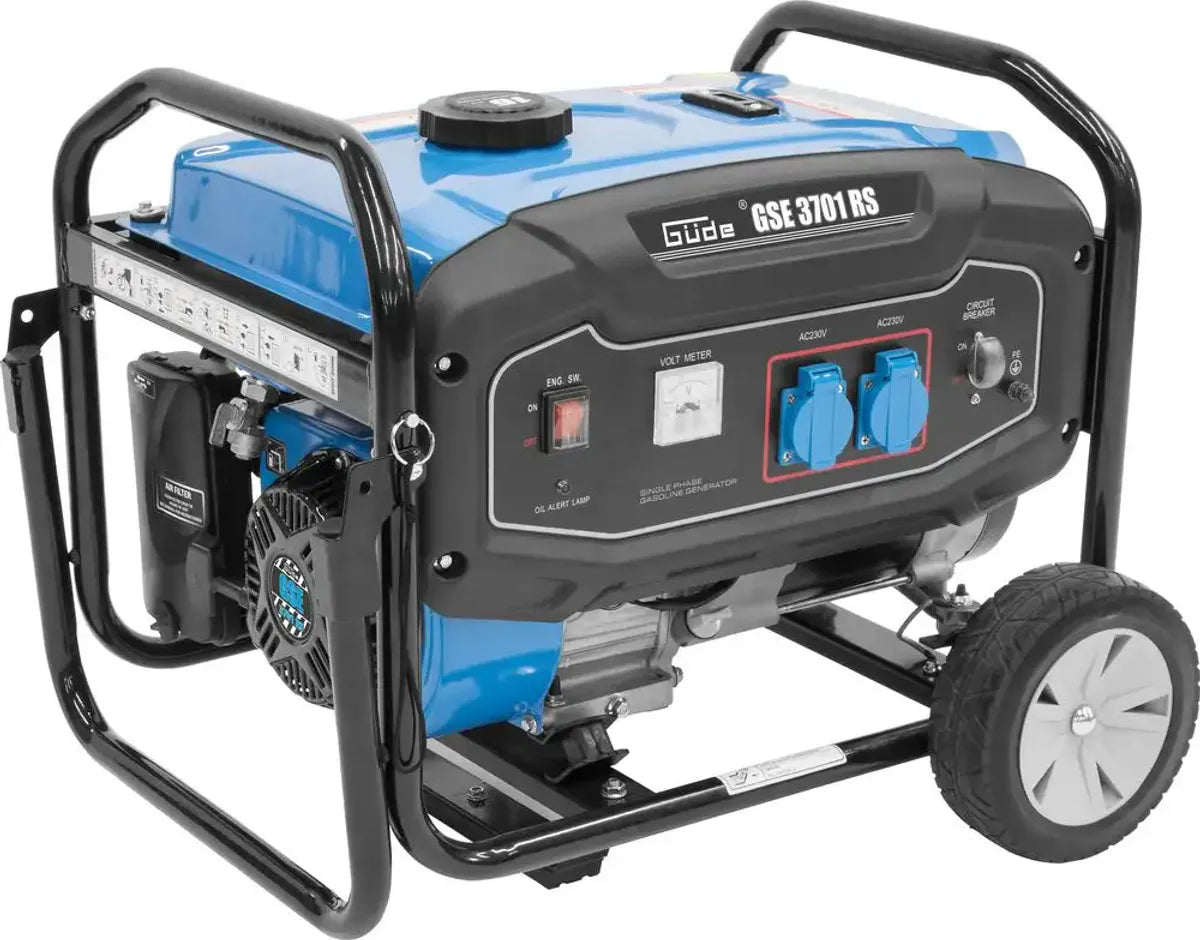 Güde Tyskland GSE 2800W Strømaggregat Bensin - AVR + Hjulsett +