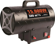 BYGGTØRKE / VARMEKANON 15KW M/REGULATOR - HØY KAPASITET